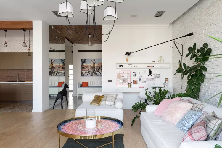 Атмосферная квартира – оригинальное фото дизайнера интерьера № 1764