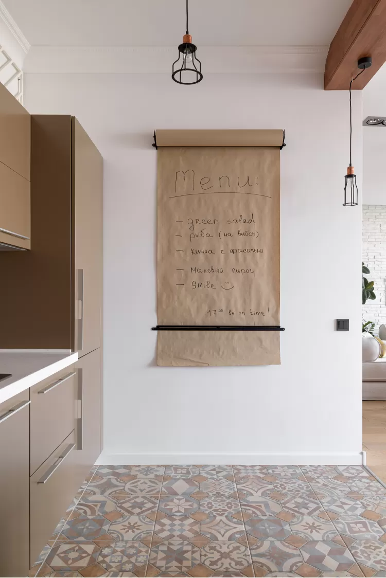 Рулон з папером на стіні - чудове фото дизайну-інтер'єру № 1769