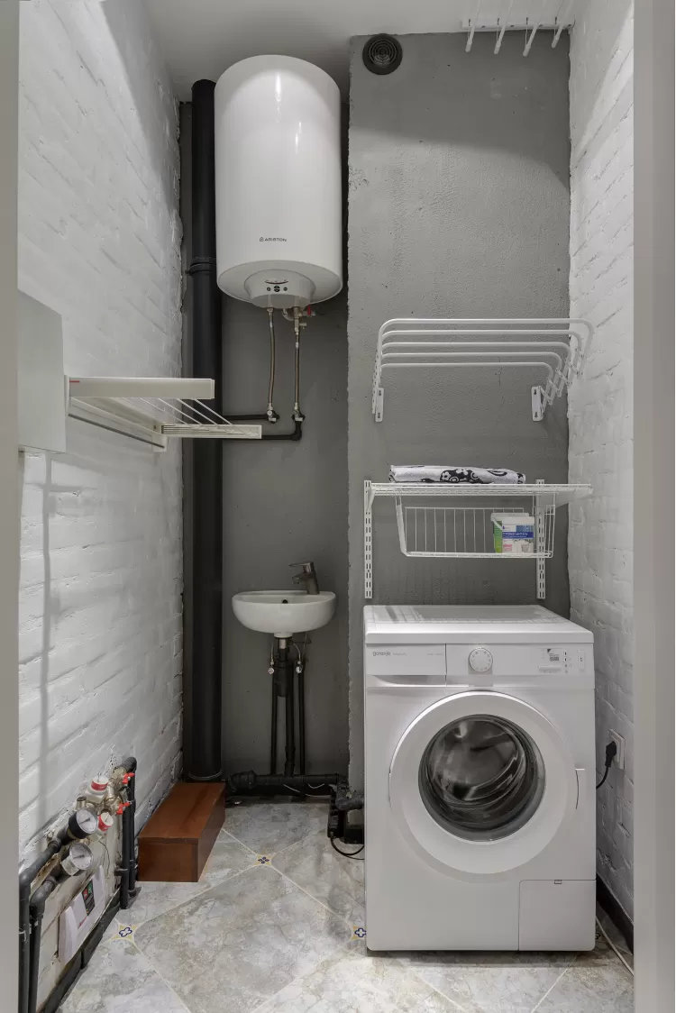 Хозяйственная комната — Дизайн-проект 2-комнатной квартиры "Forever young" White Cozy Home в ЖК River Stone, 85м.кв — дизайнер Сазонова Ира