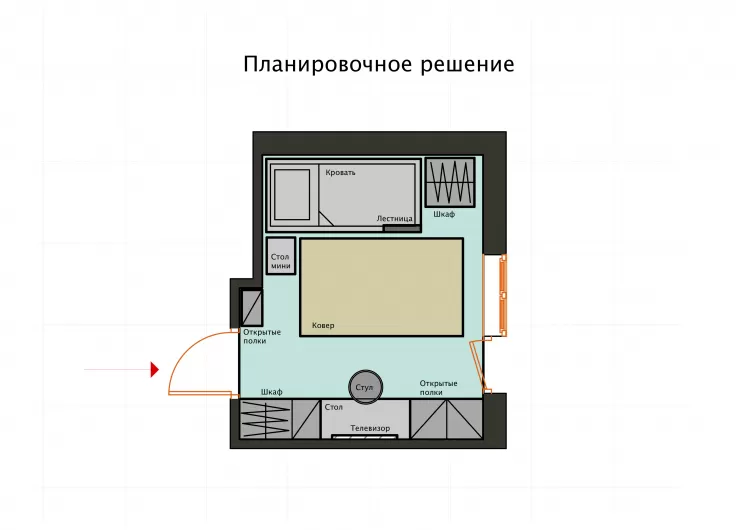 Планувальне рішення кімнати