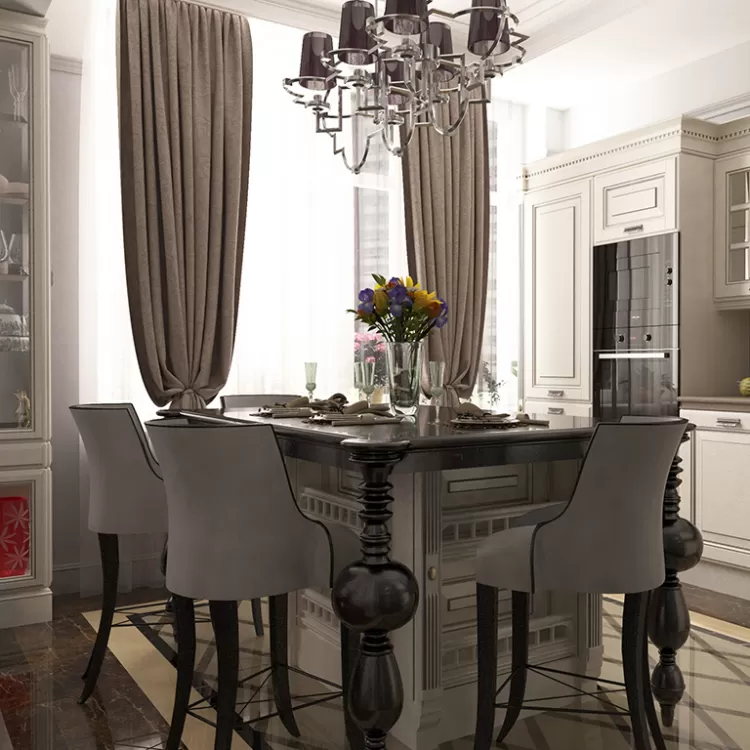 Кухня — Дизайн-проект квартири в ЖК Новопечерські Липки, 80 м.кв — студія дизайну Atelier Bergal