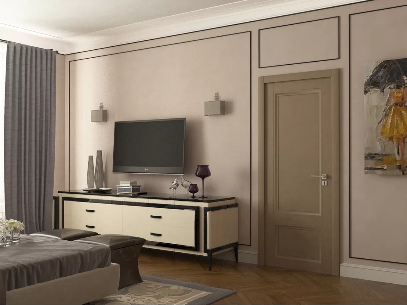 Фото дизайна: Cпальня – Дизайн-проект житлового будинку в селищі Лісники, 233 м.кв – 1975