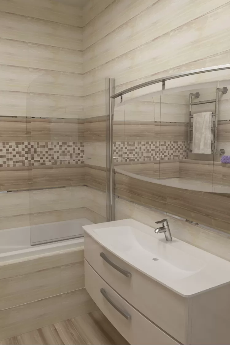 Фото дизайну: Санвузол – Дизайн-проект житлового будинку у селищі Лісники, 233 м.кв – 1981