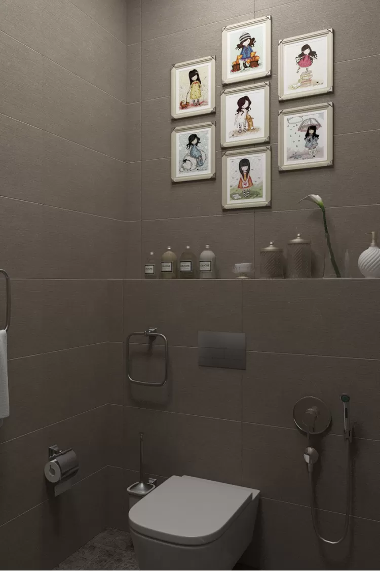 Фото дизайна: Санвузол – Дизайн-проект житлового будинку в селищі Лісники, 233 м.кв – 1988