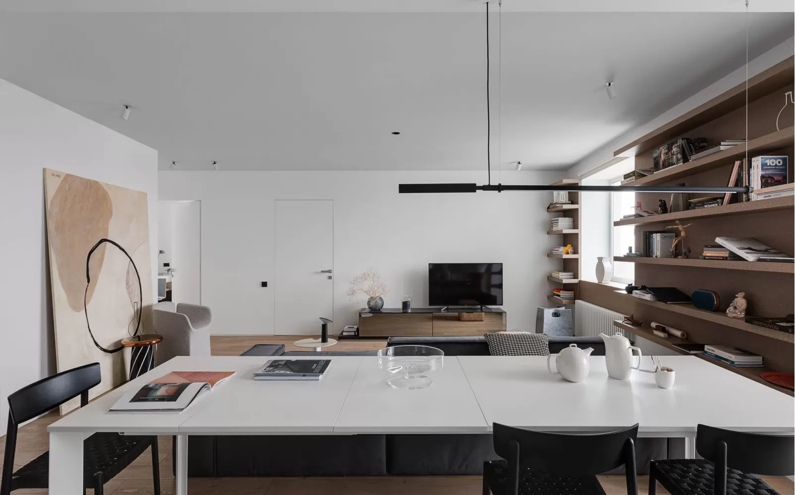 Гостиная — Дизайн-проект 3-комнатной квартиры White Freedom, 93м.кв — студия дизайна Azovskiy + Pahomova