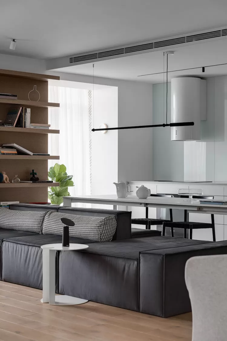 Гостиная — Дизайн-проект 3-комнатной квартиры White Freedom, 93м.кв — студия дизайна Azovskiy + Pahomova