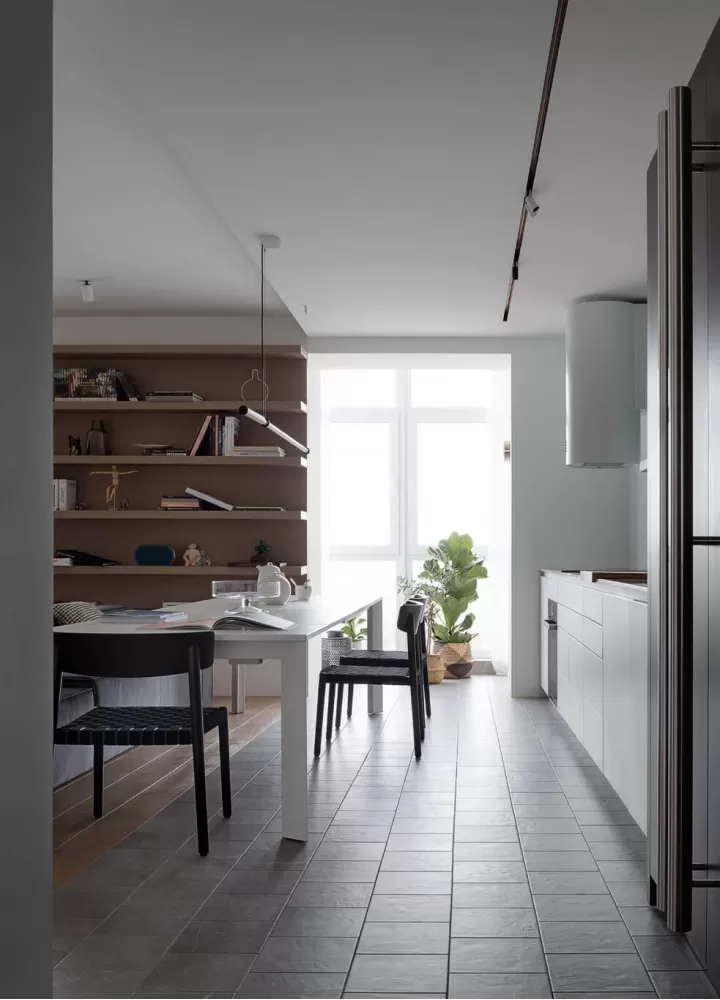 Кухня-гостиная — Дизайн-проект 3-комнатной квартиры White Freedom, 93м.кв — студия дизайна Azovskiy + Pahomova