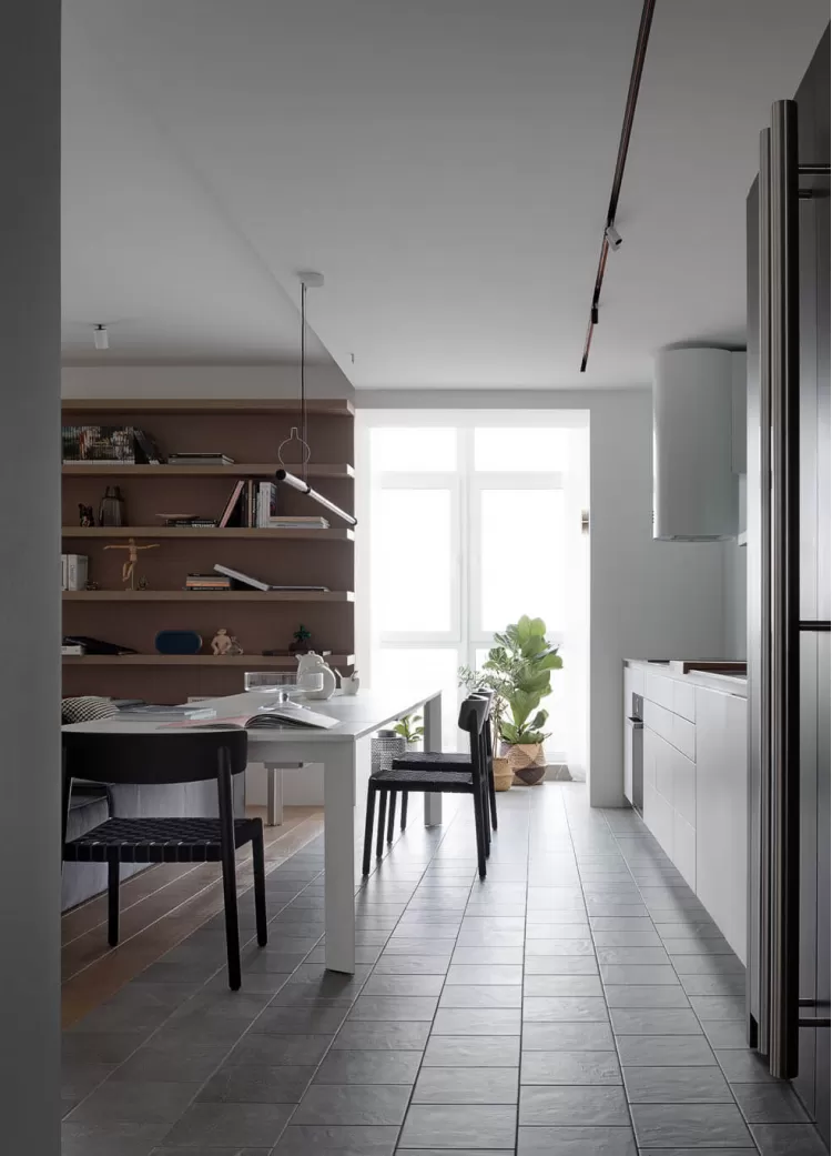 Кухня-гостиная — Дизайн-проект 3-комнатной квартиры White Freedom, 93м.кв — студия дизайна Azovskiy + Pahomova