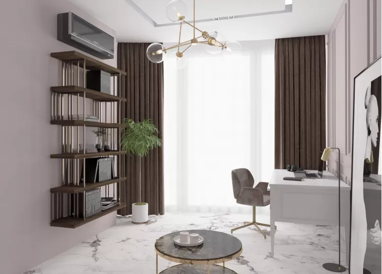 Гостевая спальня 1 в дизайн-проекте квартиры  ЖК Заречный 120 м. кв. — студия дизайна KEY Design