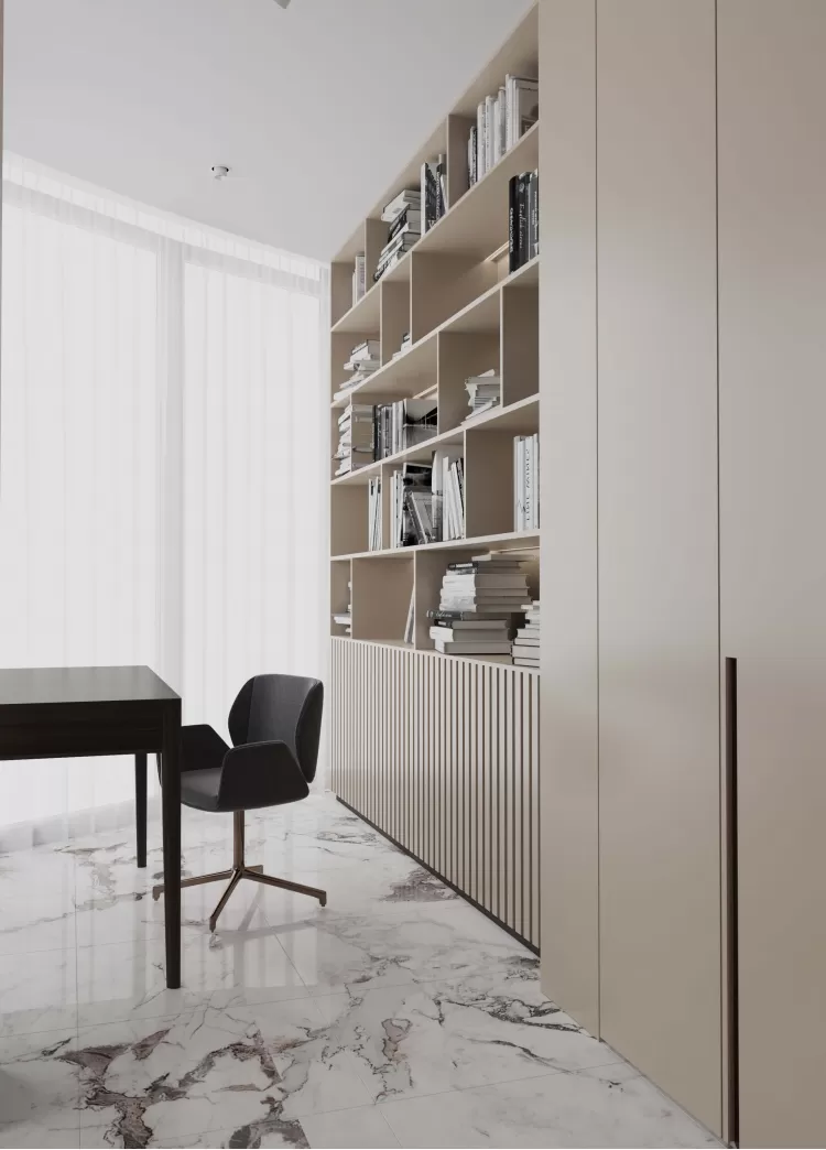 Гостевая спальня 2 в дизайн-проекте квартиры  ЖК Заречный 120 м. кв. — студия дизайна KEY Design