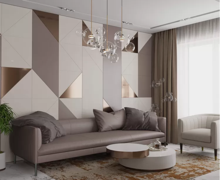 Гостевая спальня 2 в дизайн-проекте квартиры  ЖК Заречный 120 м. кв. — студия дизайна KEY Design