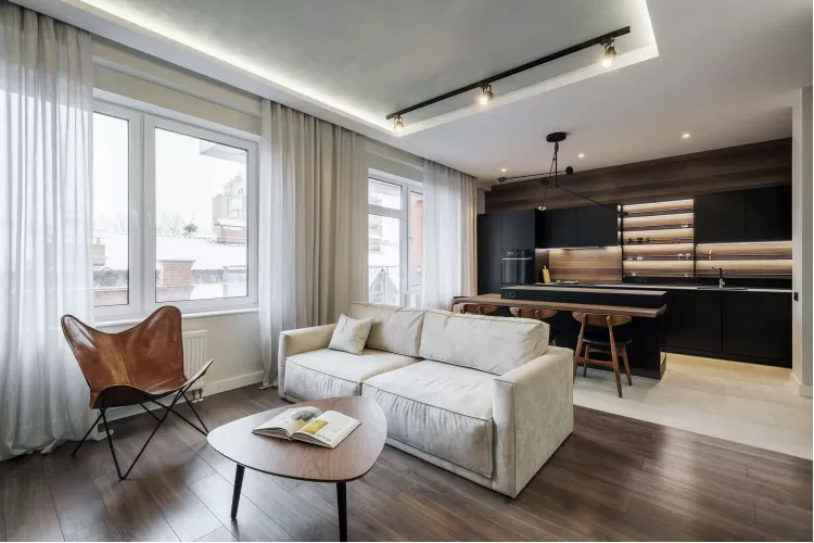 Кухня-гостиная – новое фото portes № 1601