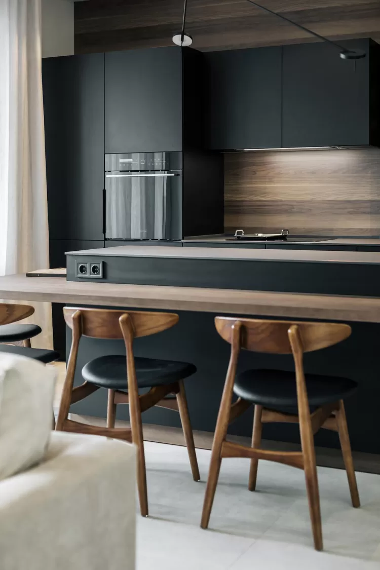 Кухня-гостиная – фото интерьера № 1607