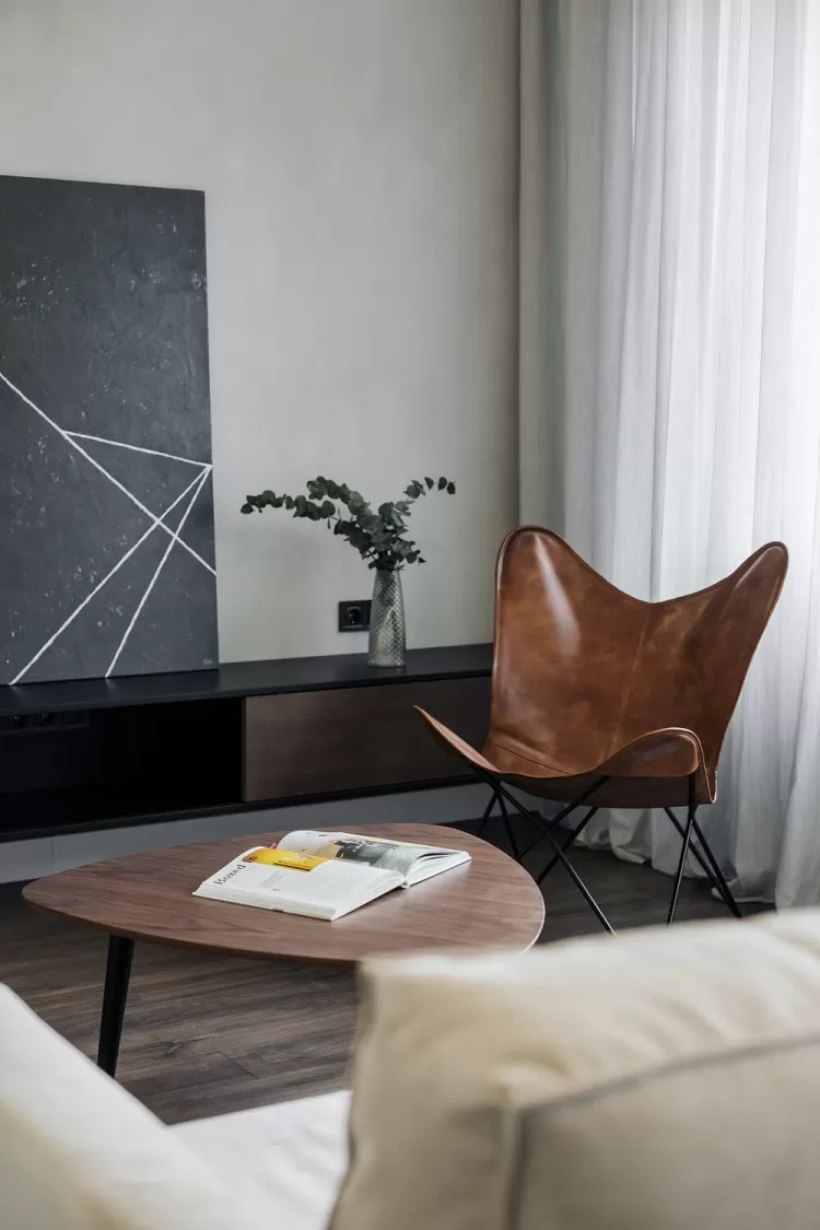 Вітальня в дизайн-проекті квартири КД GOGOL 47, 82 м.кв. - студія дизайну TABOORE