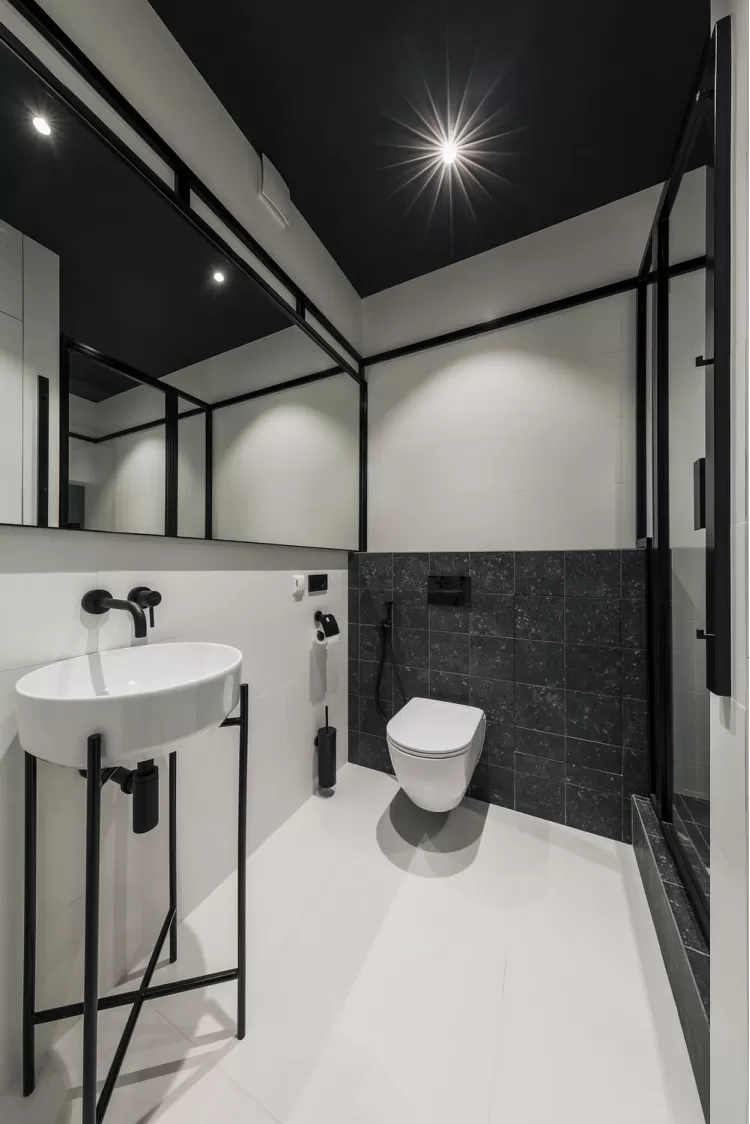 Санвузол в дизайн-проекті квартири в КД GOGOL 47, 82 м.кв. - студія дизайну TABOORET