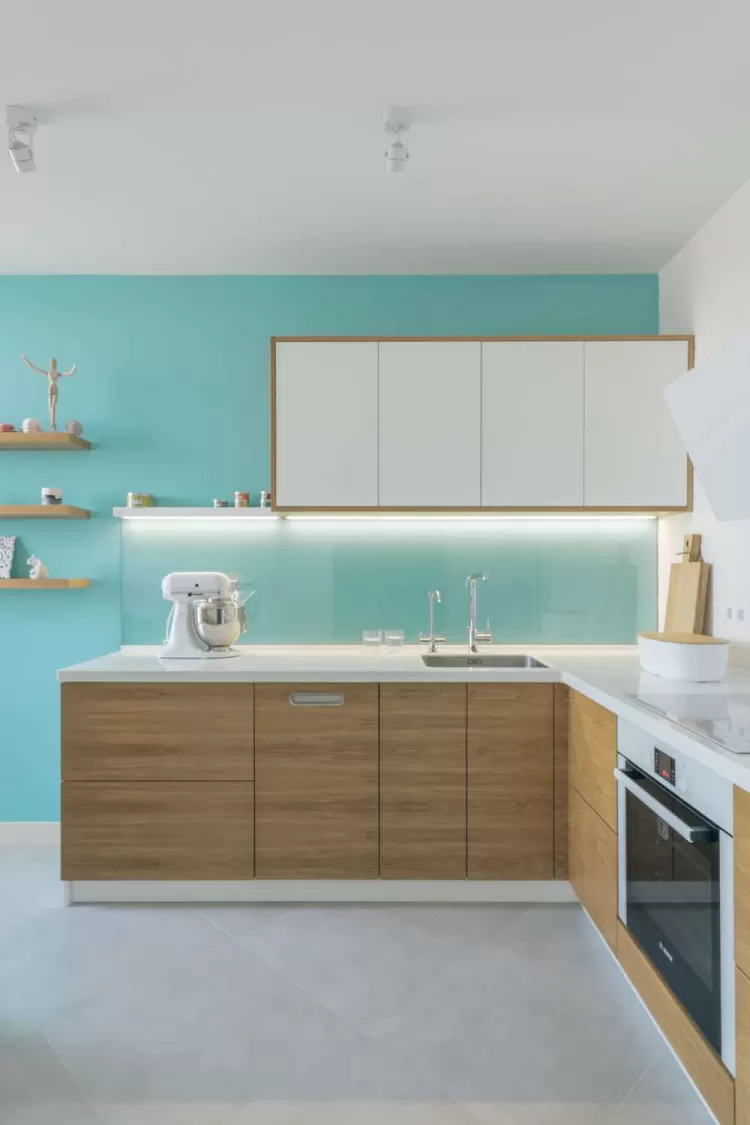 Кухня-гостиная — Дизайн-проект квартиры R65 apartment в ЖК Киевская Венеция, 65м.кв — студия дизайна TABOORET