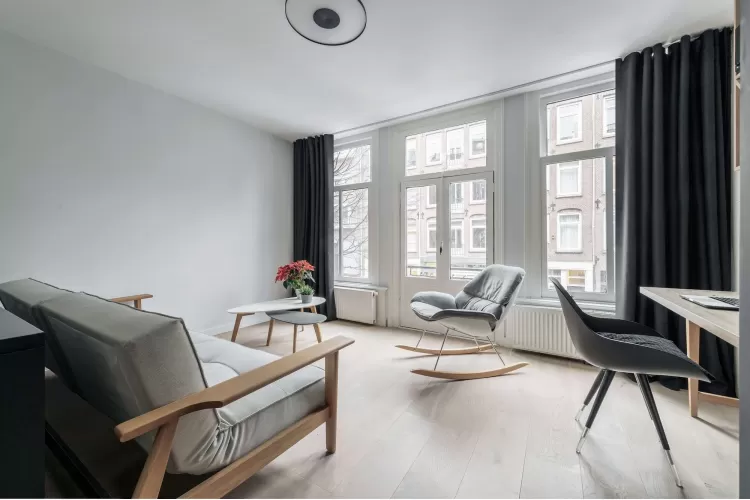 Вітальня - Дизайн-проект квартири Amsterdam De Pijp у скандинавському стилі, 42 м.кв - студія дизайну TABOORET