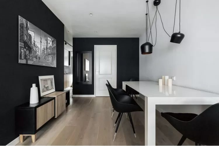 Гостиная — Дизайн-проект квартиры Amsterdam De Pijp в скандинавском стиле, 42 м.кв — студия дизайна TABOORET