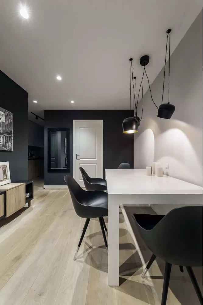 Вітальня - Дизайн-проект квартири Amsterdam De Pijp у скандинавському стилі, 42 м.кв - студія дизайну TABOORET