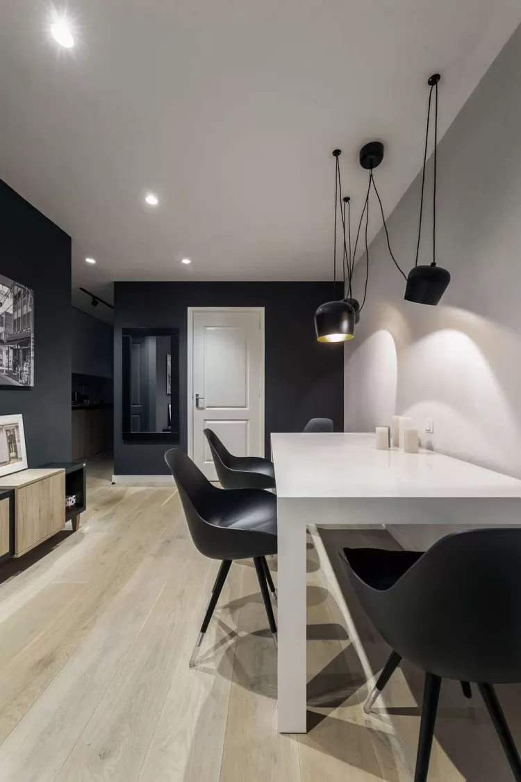 Гостиная — Дизайн-проект квартиры Amsterdam De Pijp в скандинавском стиле, 42 м.кв — студия дизайна TABOORET