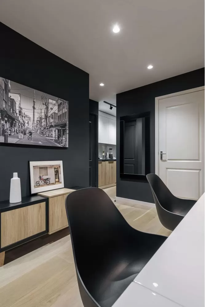 Вітальня - Дизайн-проект квартири Amsterdam De Pijp у скандинавському стилі, 42 м.кв - студія дизайну TABOORET