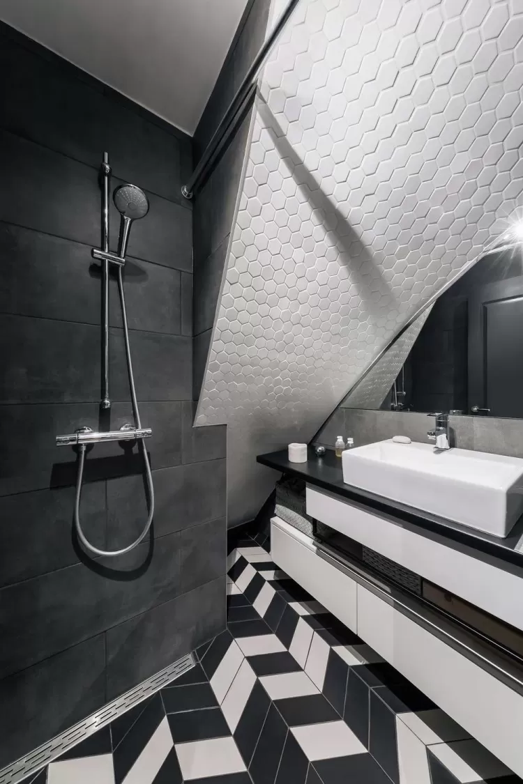 Фото інтер'єру: Санвузол – Квартира Amsterdam De Pijp у скандинавському стилі, 42 м.кв – 1672