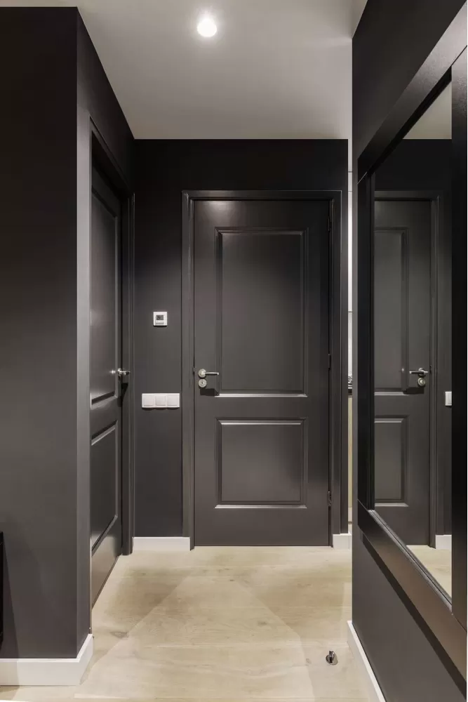 Коридор — Дизайн-проект квартиры Amsterdam De Pijp в скандинавском стиле, 42 м.кв — студия дизайна TABOORET