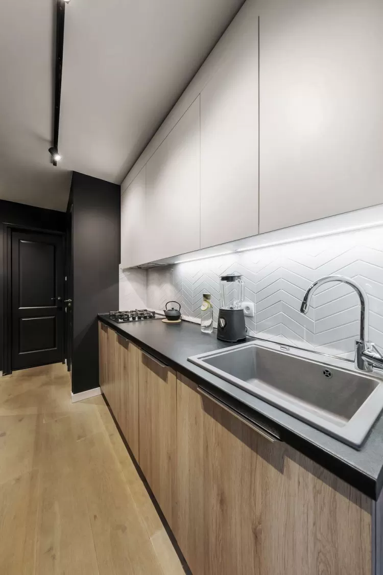 Кухня - Дизайн-проект квартири Amsterdam De Pijp у скандинавському стилі, 42 м.кв - студія дизайну TABOORET