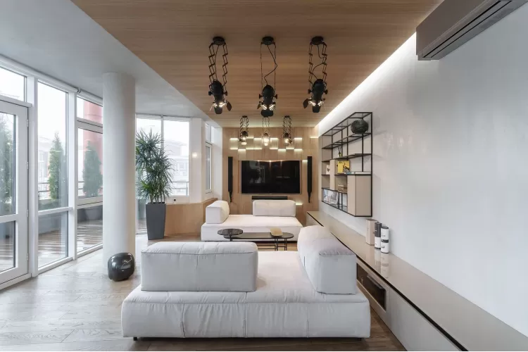 Кухня-вітальня — Дизайн-проект квартири в ЖК Сонячна Брама 175м.кв — студія дизайну TABOORET