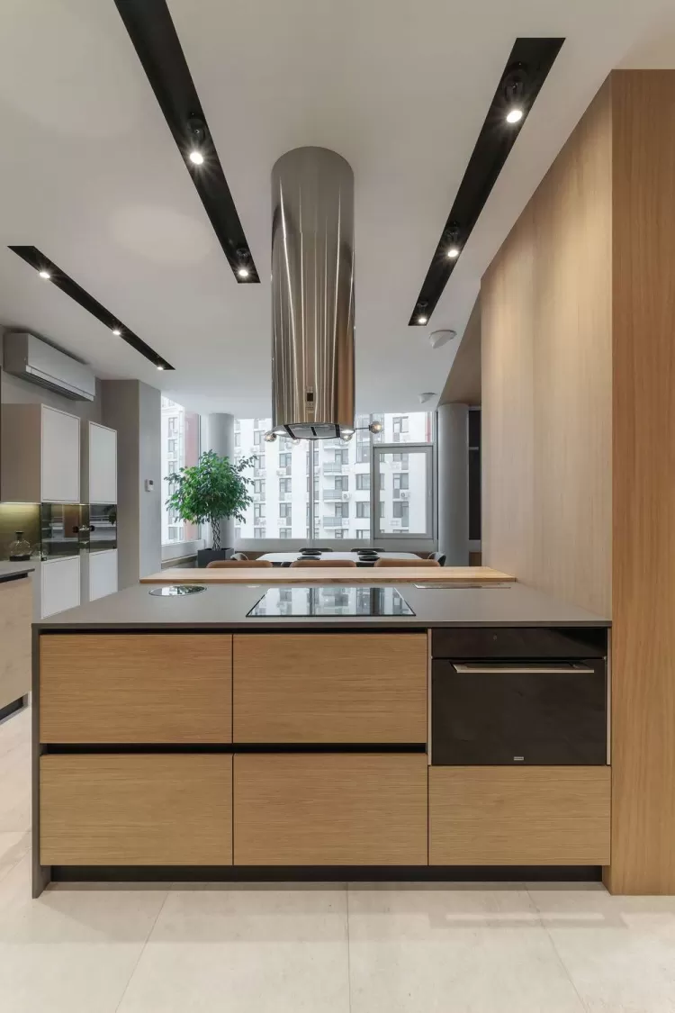 Кухня-вітальня — Дизайн-проект квартири в ЖК Сонячна Брама 175м.кв — студія дизайну TABOORET