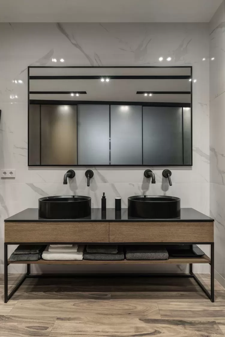 Ванная — Дизайн-проект квартиры в ЖК Сонячна Брама 175м.кв — студия дизайна TABOORET