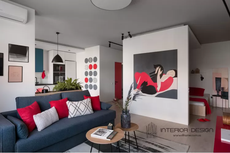 Дизайн однокомнатной квартиры-студии – 2143