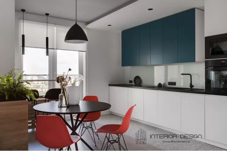 Фотографія: Обідня зона – BRIGHT MOOD – інтер'єр однокімнатної квартири 47 м2 – 2146