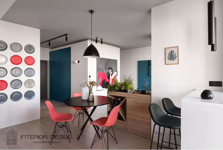 Фото: Студия – BRIGHT MOOD – интерьер однокомнатной квартиры 47 м2 – 2148