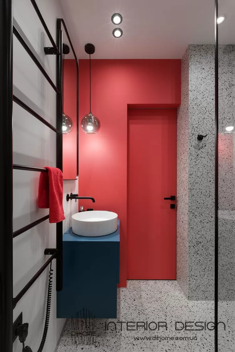 Фото дизайну: Дизайн сумісної ванни – BRIGHT MOOD – інтер'єр однокімнатної квартири 47 м2 – 2157