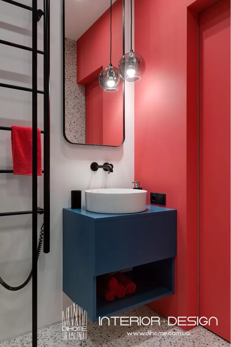 Фото дизайна: Дизайн Ванной Комнаты в квартире студии – BRIGHT MOOD – интерьер однокомнатной квартиры 47 м2 – 2158