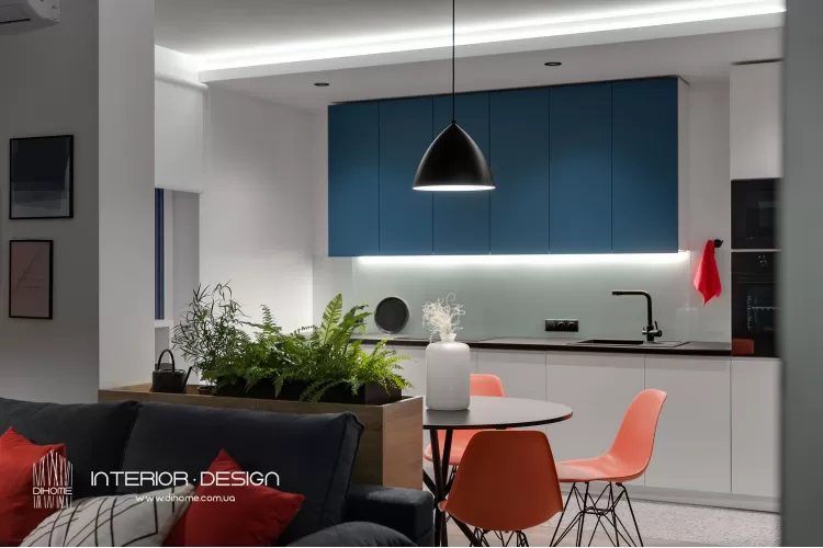 Фото дизайну: BRIGHT MOOD - Фото 24 – BRIGHT MOOD – інтер'єр однокімнатної квартири 47 м2 – 2162