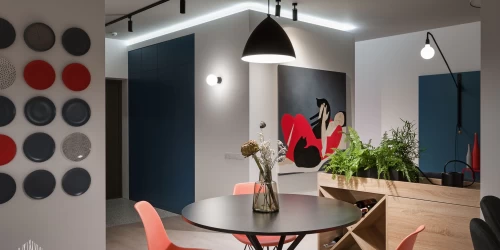 BRIGHT MOOD – інтер'єр однокімнатної квартири 47 м2