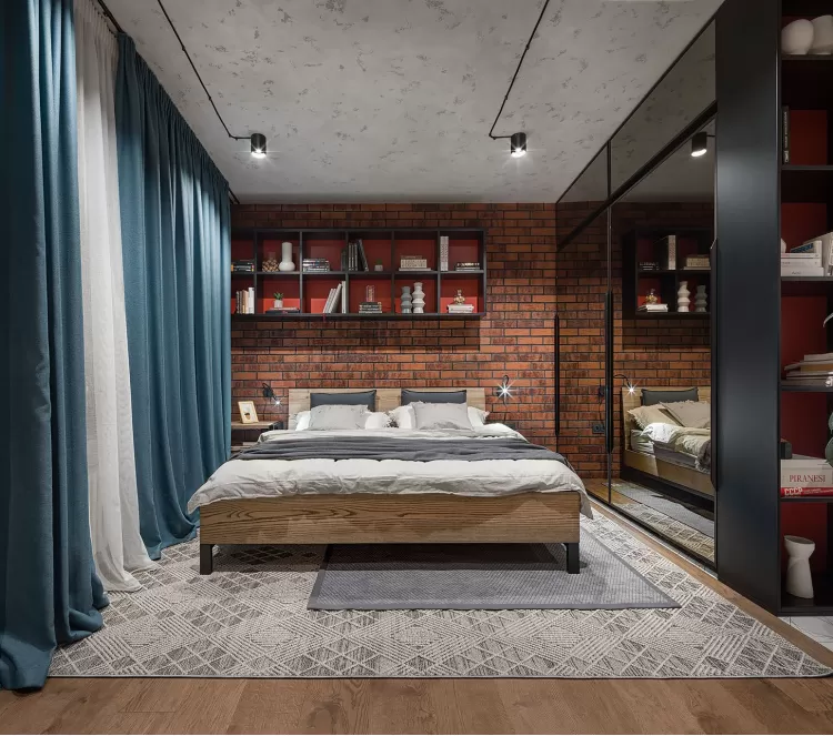 Фотография: Спальня в стиле Лофт – URBAN LIGHT: квартира в стиле Лофт, 65 м2 – 2204