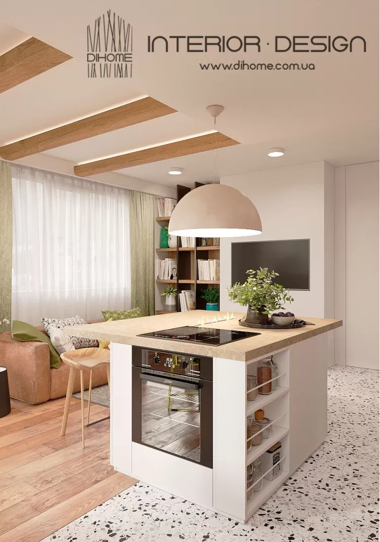 Кухня-гостиная – лучшее фото ремонта № 2228