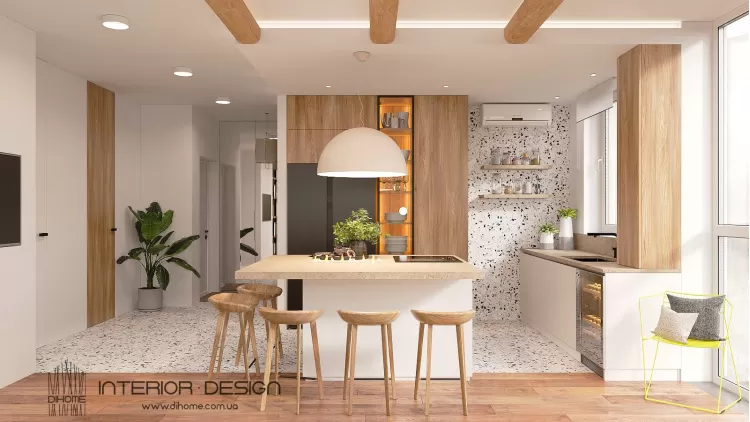 Кухня-вітальня – популярне фото дизайну-інтер'єру № 2231