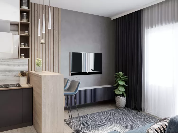 Кухня-гостиная – отличное фото ремонта № 2107