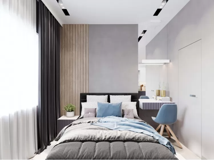 Дизайн квартиры-студии ЖК Французский квартал — 52м.кв – фото интерьера № 2112