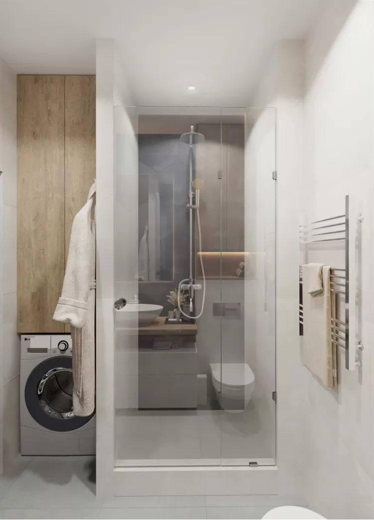 Дизайн квартиры-студии ЖК Французский квартал — 52м.кв – 2115