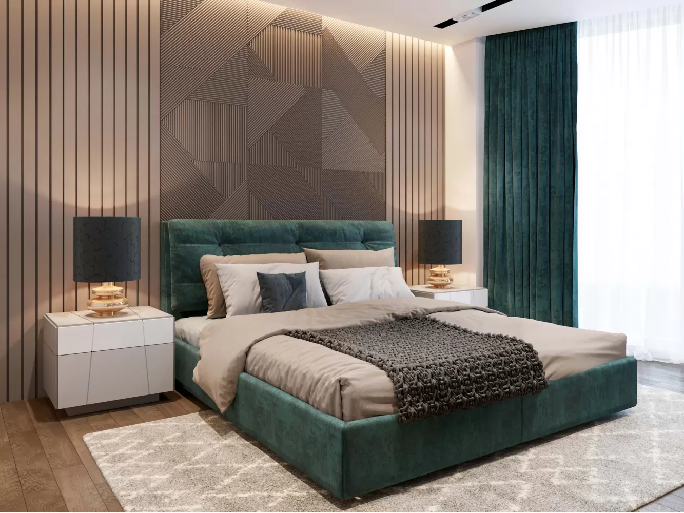 Спальня – красивое фото ремонта № 2116