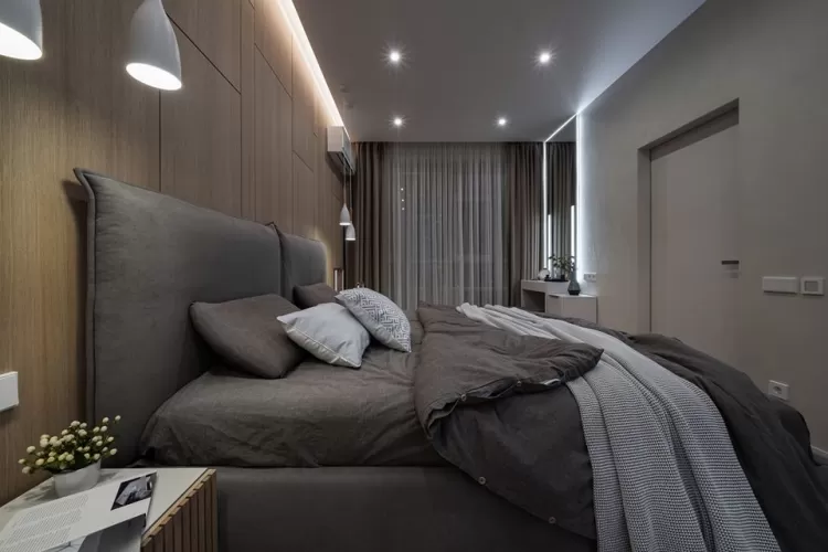 Спальня в дизайн-проекте квартиры в ЖК Jack House, 86 м.кв. — студия дизайна Novoselskiy Design