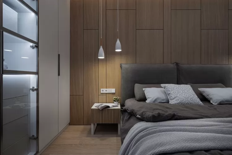 Спальня в дизайн-проекте квартиры в ЖК Jack House, 86 м.кв. — студия дизайна Novoselskiy Design