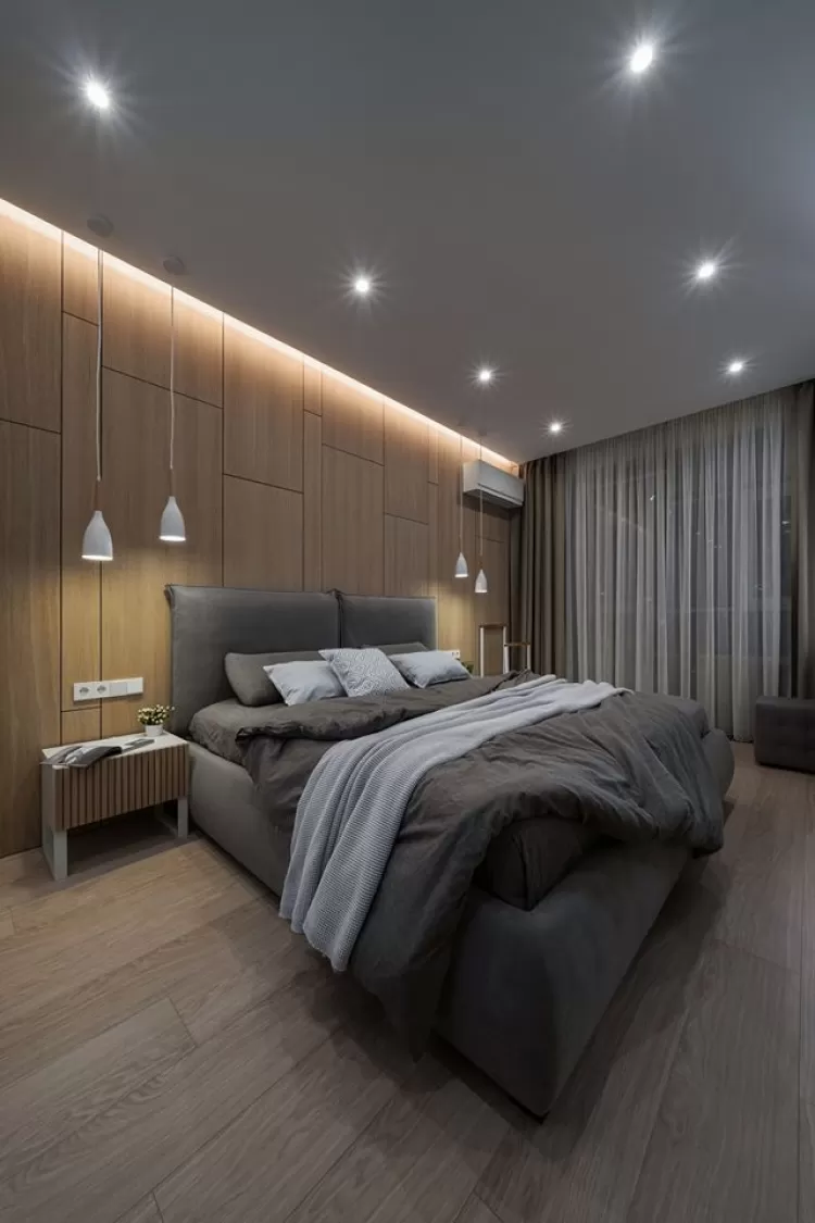 Спальня в дизайн-проекте квартиры в ЖК Jack House, 86 м.кв. — студия дизайна Novoselskiy Design