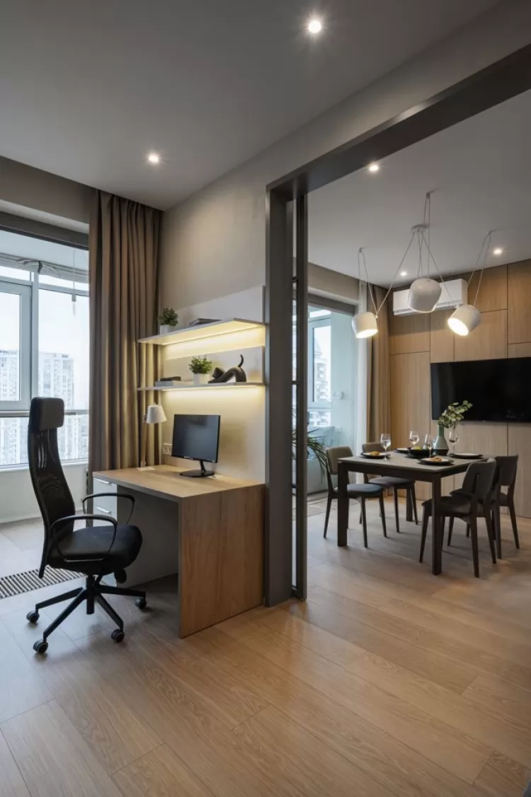 Вітальня в дизайн-проекті квартири в ЖК Jack House, 86 м.кв.