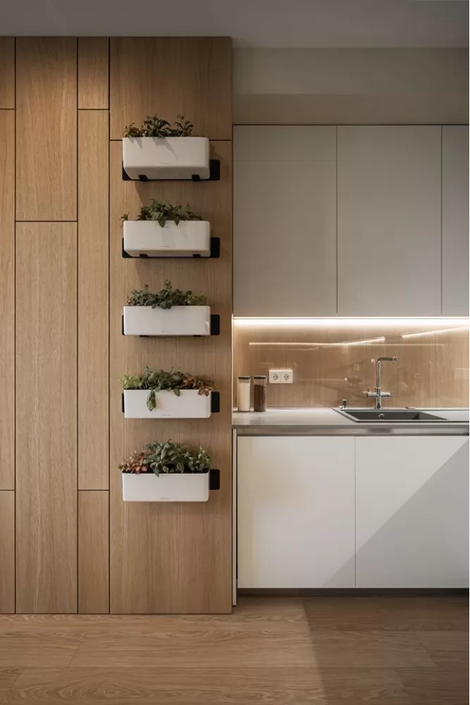 Кухня в дизайн-проекте квартиры в ЖК Jack House, 86 м.кв. — студия дизайна Novoselskiy Design